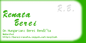 renata berei business card